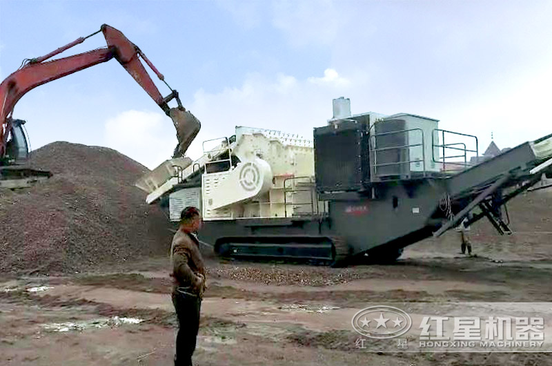 履帶移動破配置細碎機也可以進行制砂 履帶移動破配置細碎機也可以進行制砂